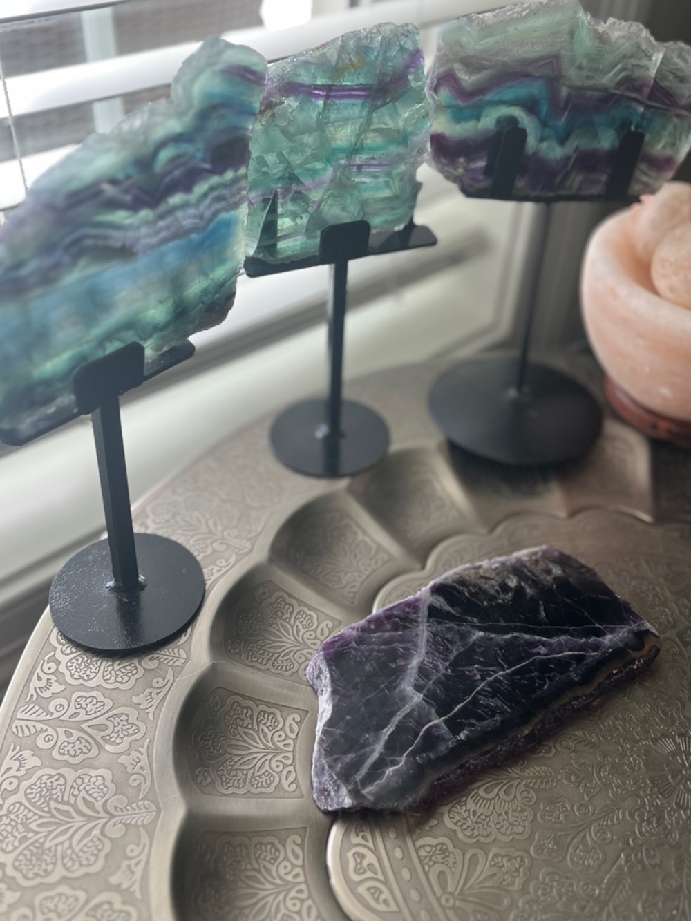 Fluorite slab